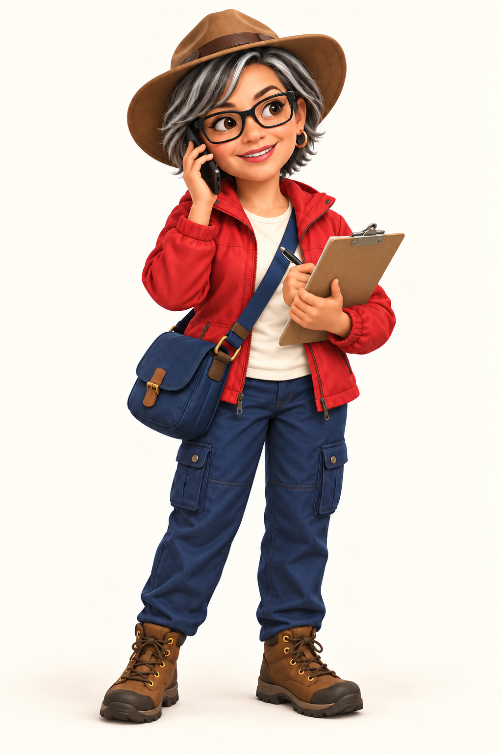 Agent Mila calling and taking notes